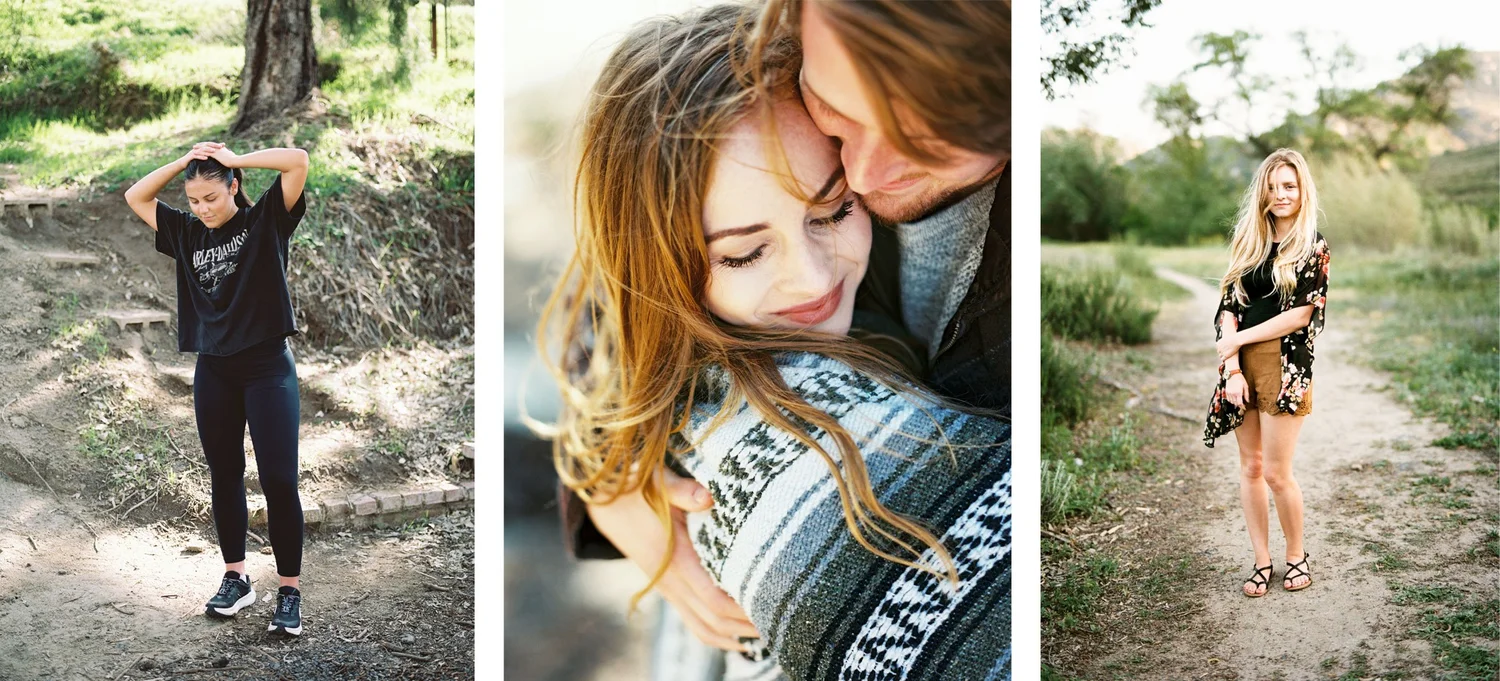 Film frames from a shoot